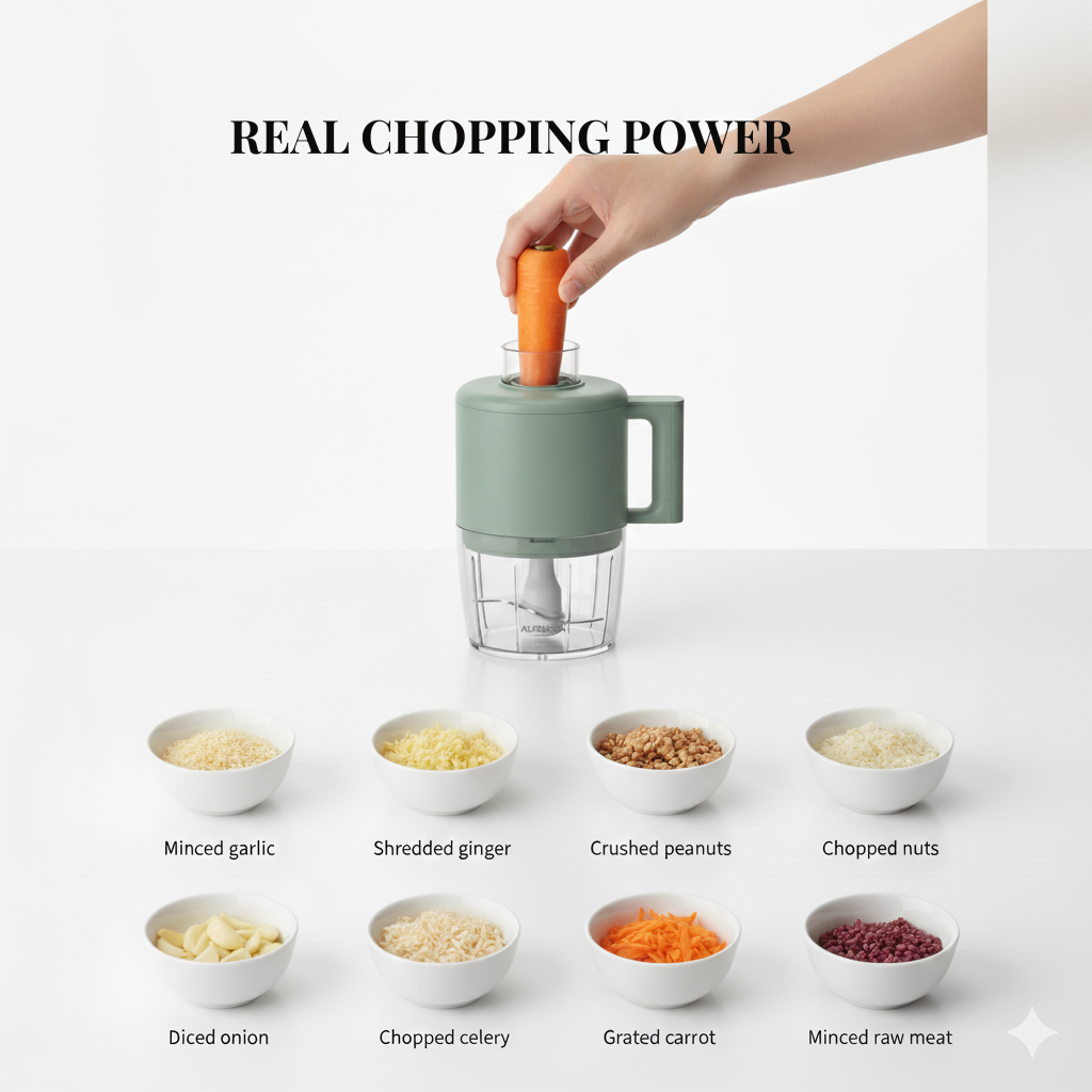 4 in 1 Portable Electric Vegetable Cutter Set