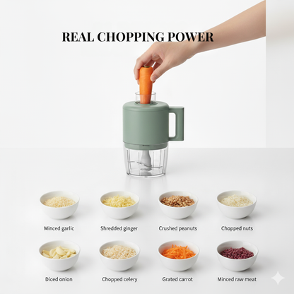 4 in 1 Portable Electric Vegetable Cutter Set